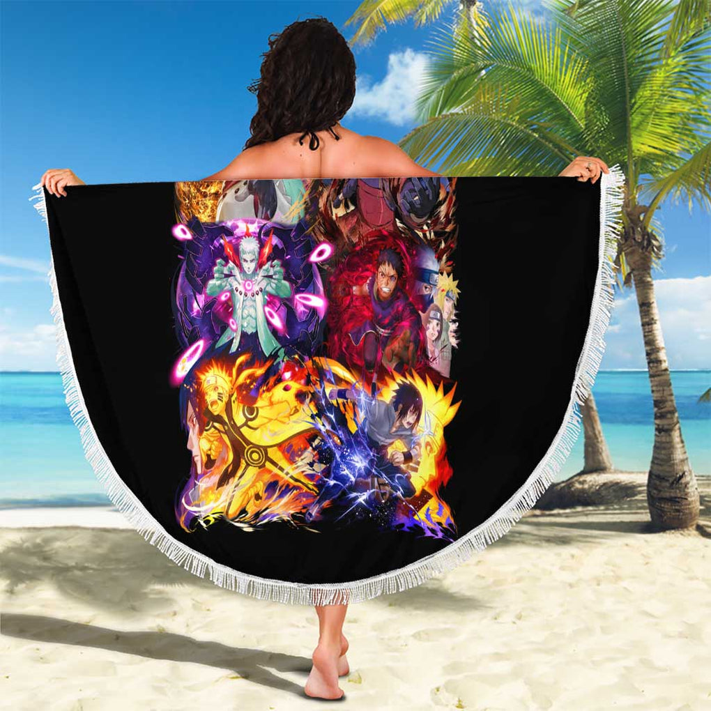 4th Great Shinobi War Naruto Shippuden Beach Blanket Japan Anime Style
