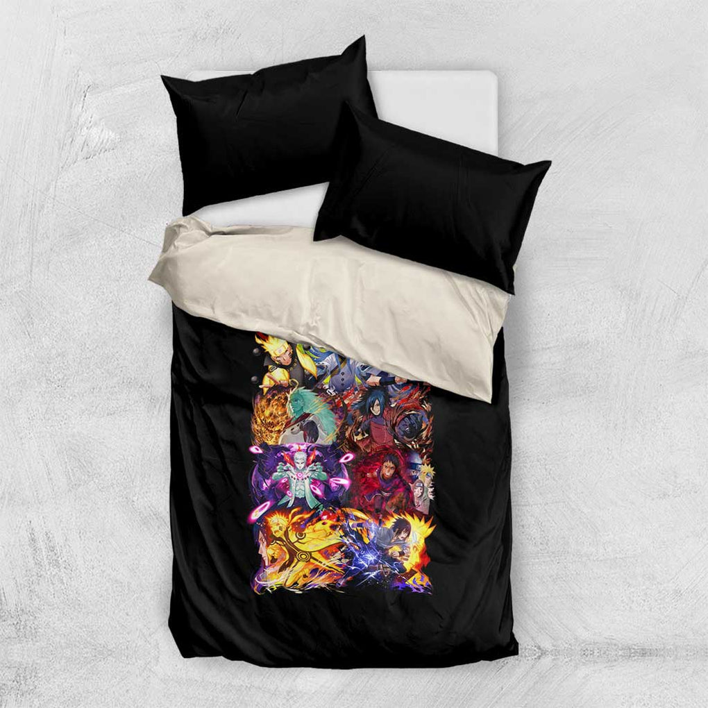 4th Great Shinobi War Naruto Shippuden Bedding Set Japan Anime Style
