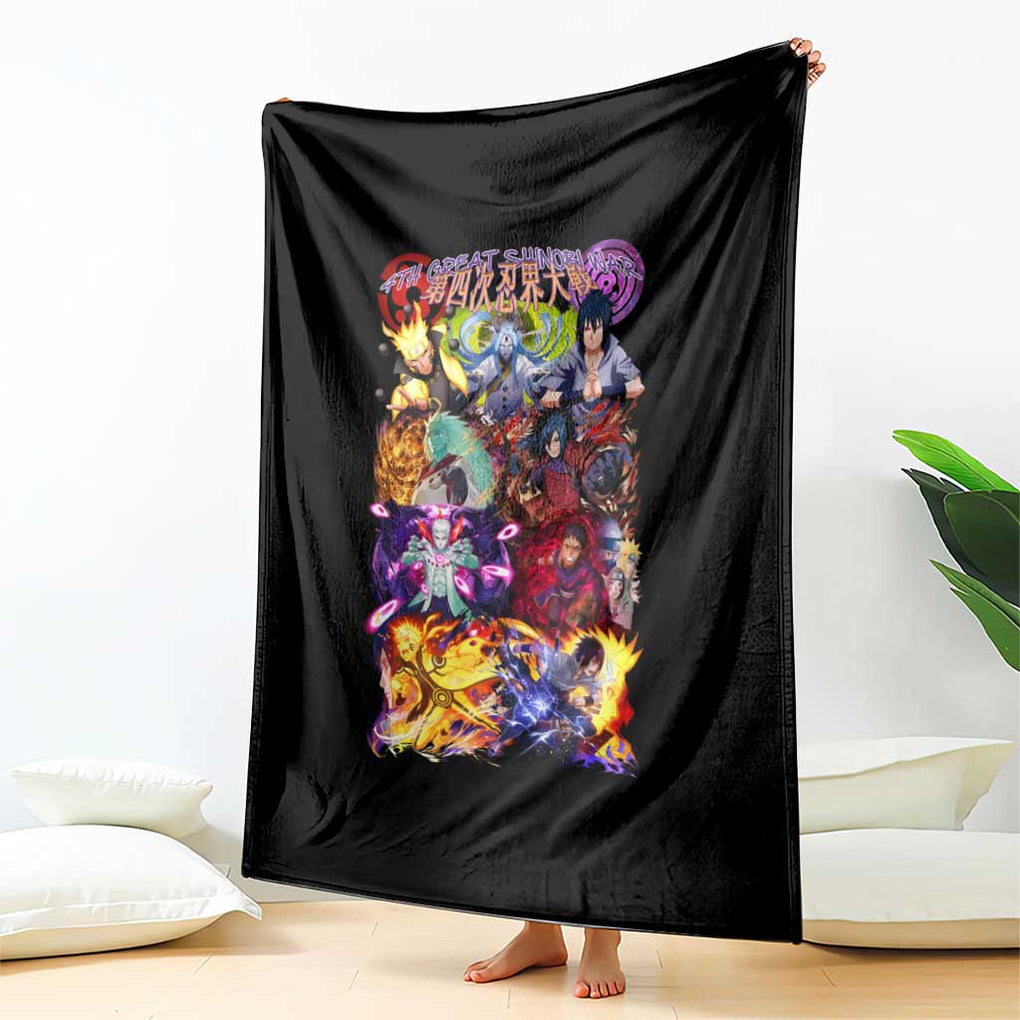 4th Great Shinobi War Naruto Shippuden Blanket Japan Anime Style