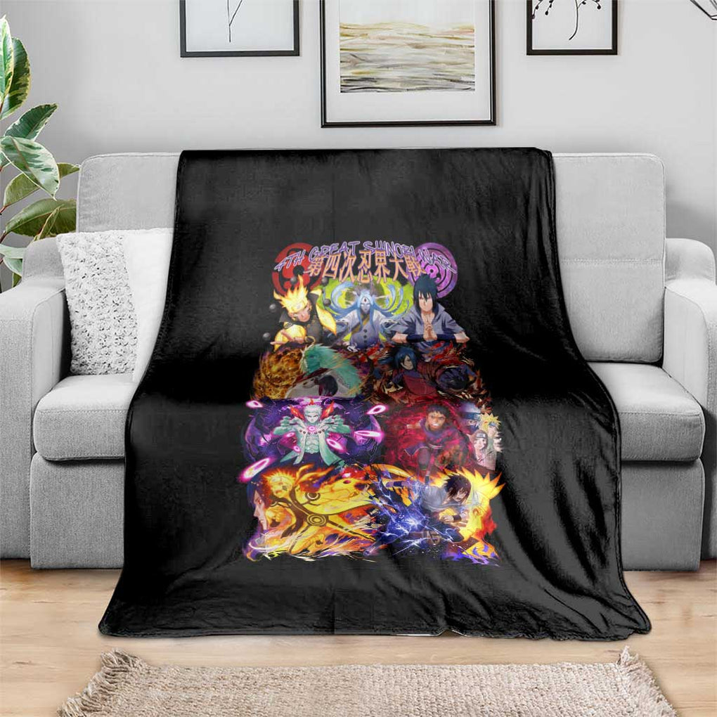 4th Great Shinobi War Naruto Shippuden Blanket Japan Anime Style