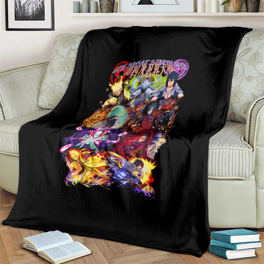 4th Great Shinobi War Naruto Shippuden Blanket Japan Anime Style