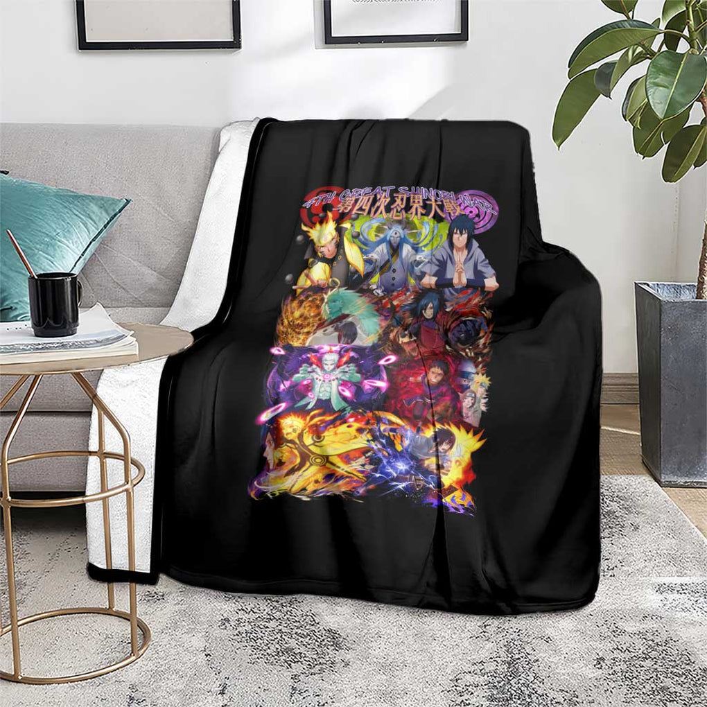 4th Great Shinobi War Naruto Shippuden Blanket Japan Anime Style