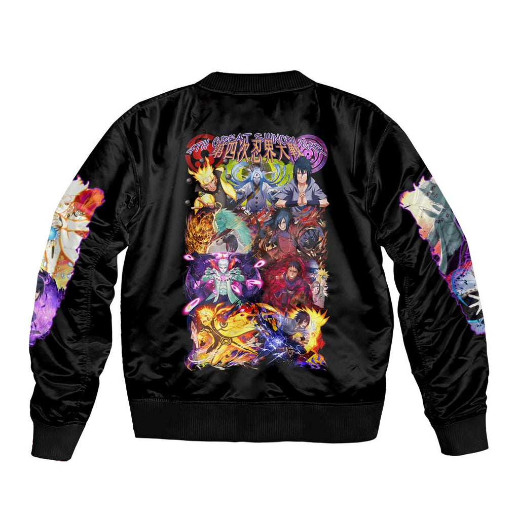 4th Great Shinobi War Naruto Shippuden Bomber Jacket Japan Anime Style