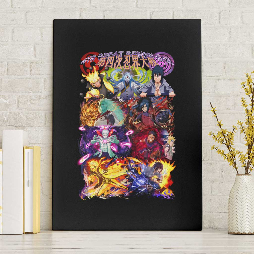 4th Great Shinobi War Naruto Shippuden Canvas Wall Art Japan Anime Style