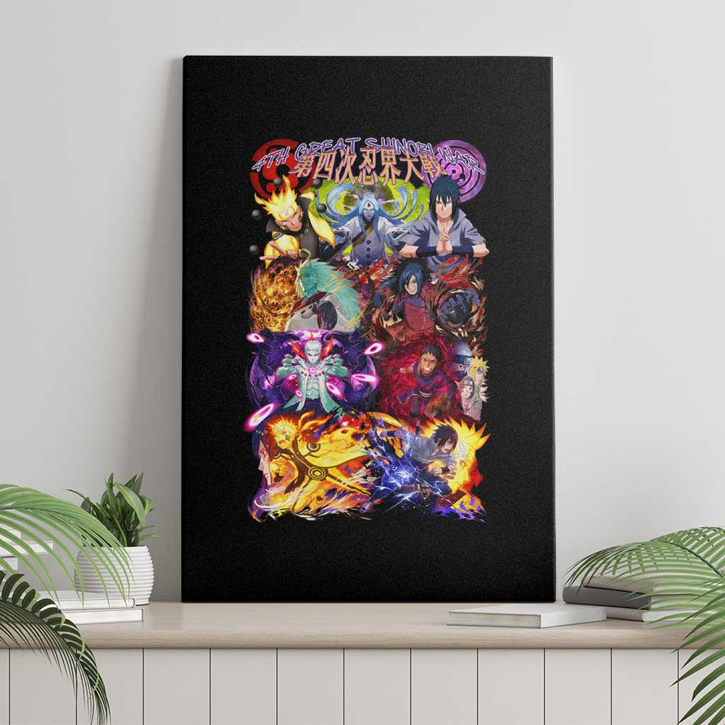 4th Great Shinobi War Naruto Shippuden Canvas Wall Art Japan Anime Style