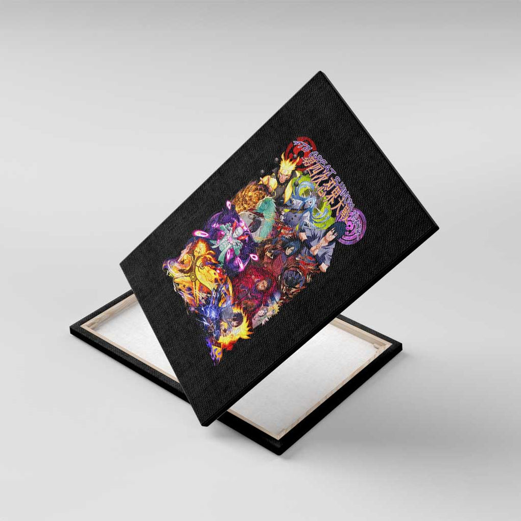 4th Great Shinobi War Naruto Shippuden Canvas Wall Art Japan Anime Style