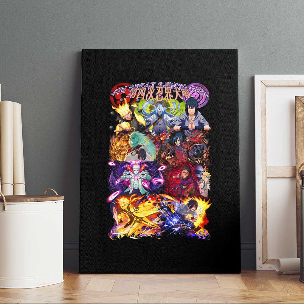 4th Great Shinobi War Naruto Shippuden Canvas Wall Art Japan Anime Style