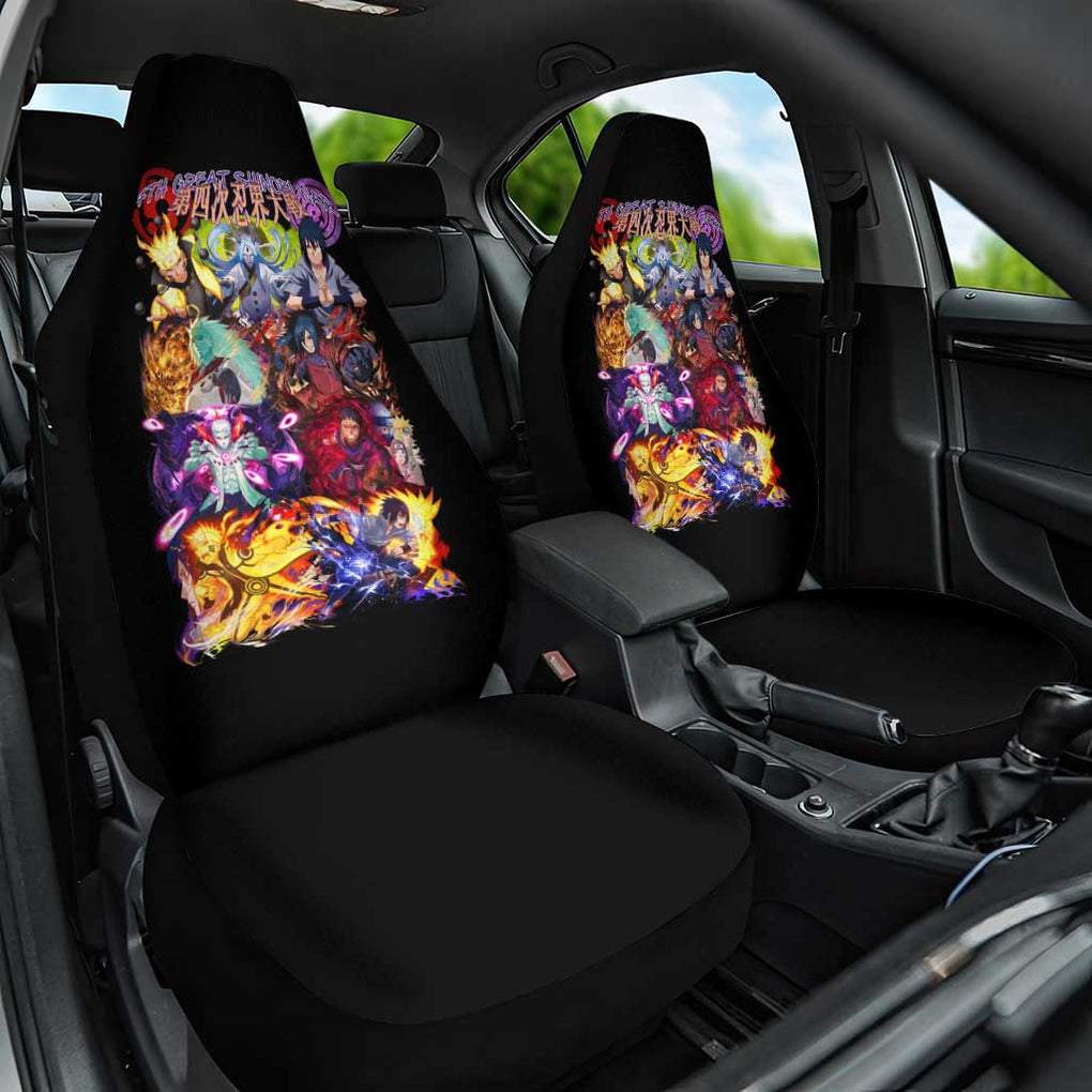 4th Great Shinobi War Naruto Shippuden Car Seat Cover Japan Anime Style