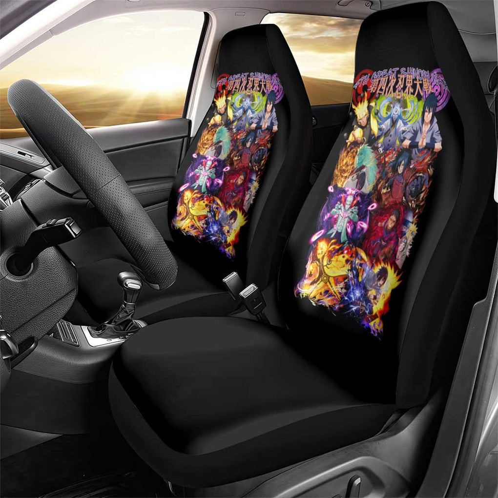 4th Great Shinobi War Naruto Shippuden Car Seat Cover Japan Anime Style