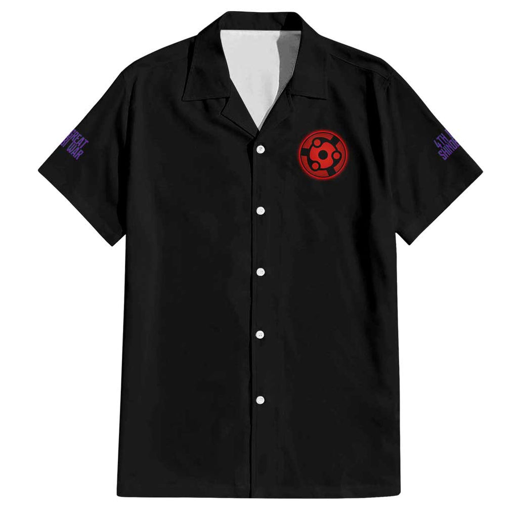 4th Great Shinobi War Naruto Shippuden Family Matching Long Sleeve Bodycon Dress and Hawaiian Shirt Japan Anime Style
