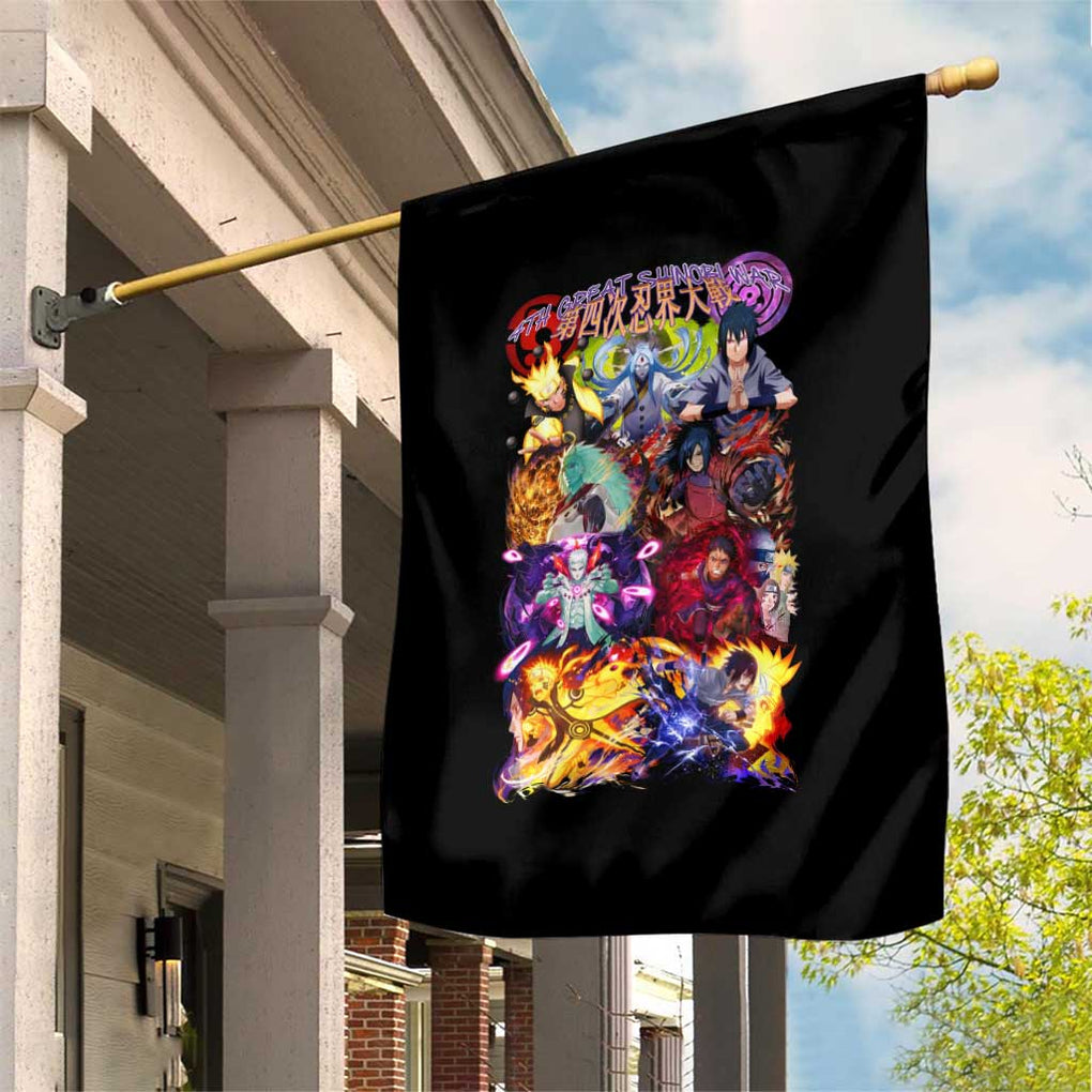 4th Great Shinobi War Naruto Shippuden Garden Flag Japan Anime Style