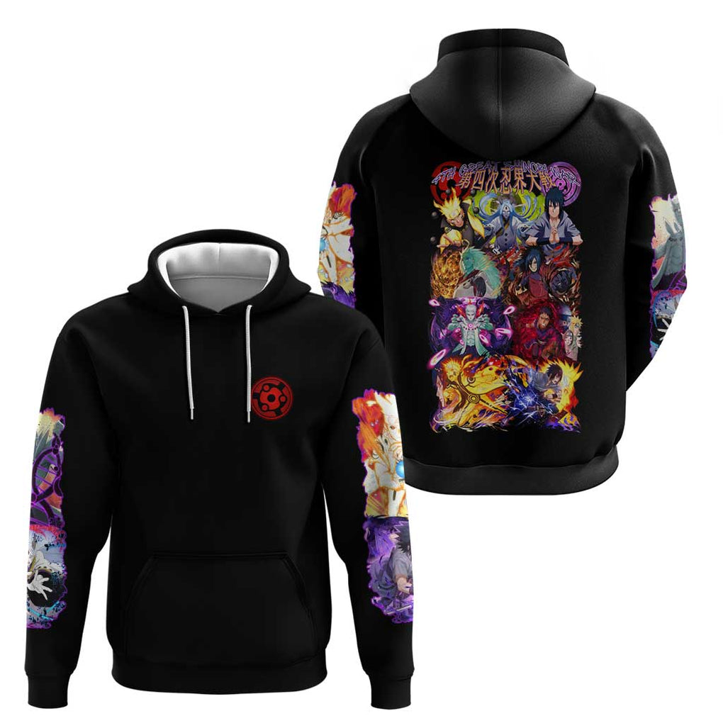 4th Great Shinobi War Naruto Shippuden Hoodie Japan Anime Style