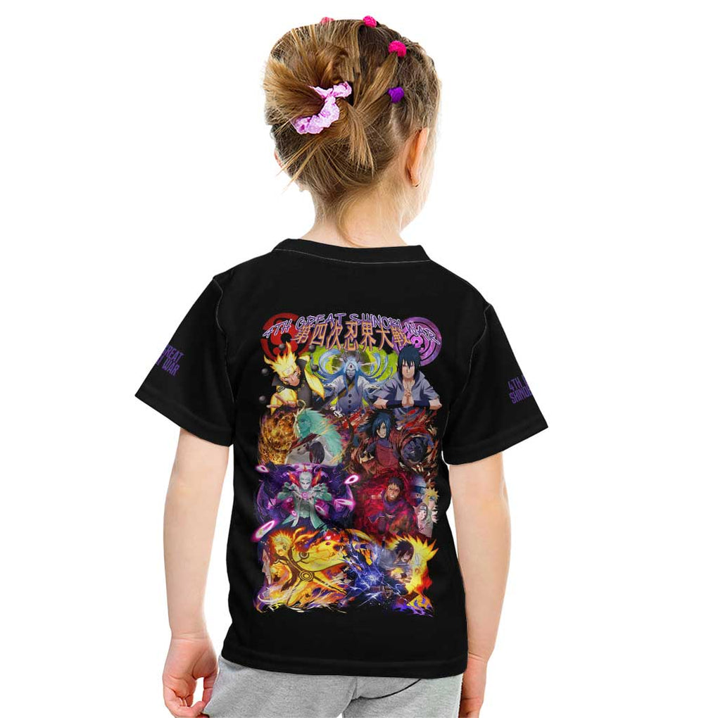 4th Great Shinobi War Naruto Shippuden Kid T Shirt Japan Anime Style