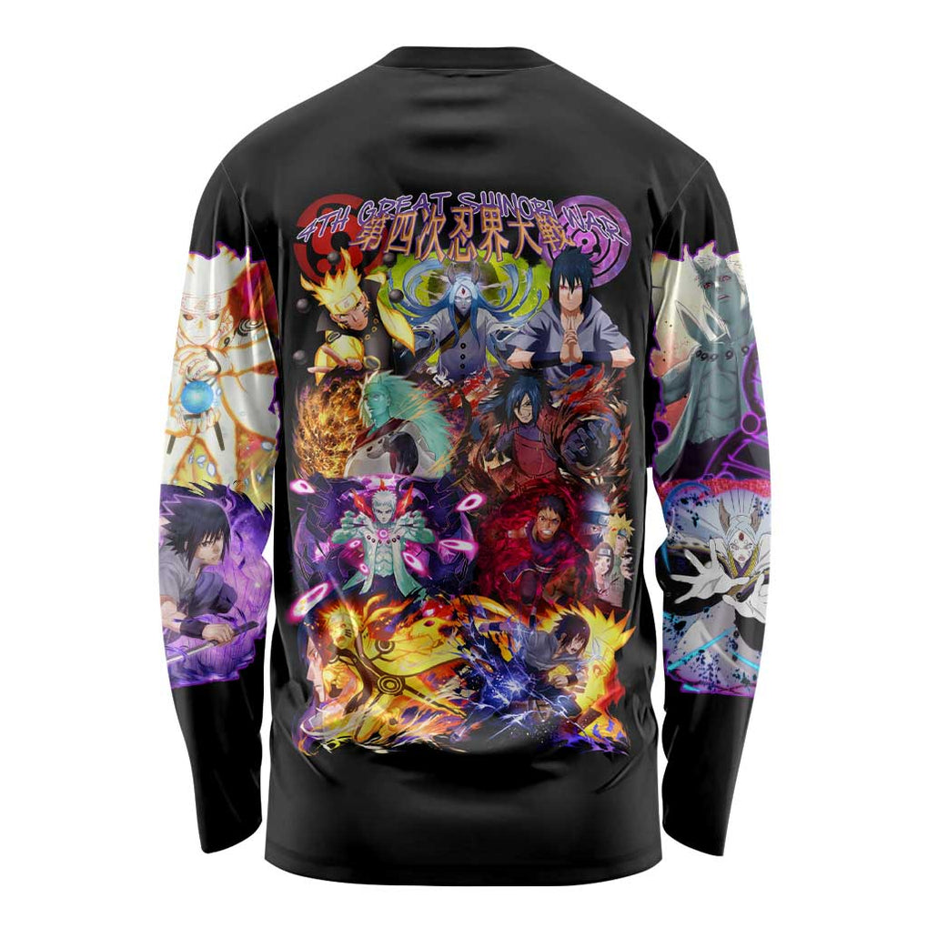 4th Great Shinobi War Naruto Shippuden Long Sleeve Shirt Japan Anime Style