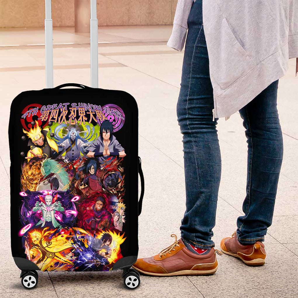 4th Great Shinobi War Naruto Shippuden Luggage Cover Japan Anime Style