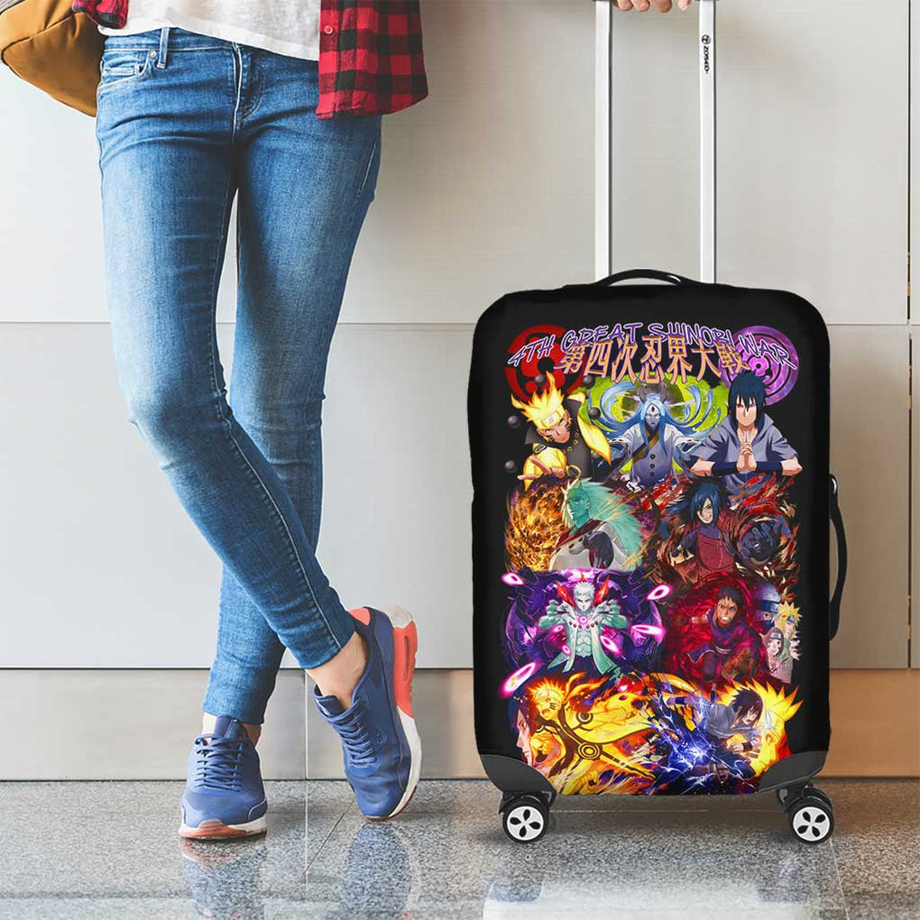4th Great Shinobi War Naruto Shippuden Luggage Cover Japan Anime Style