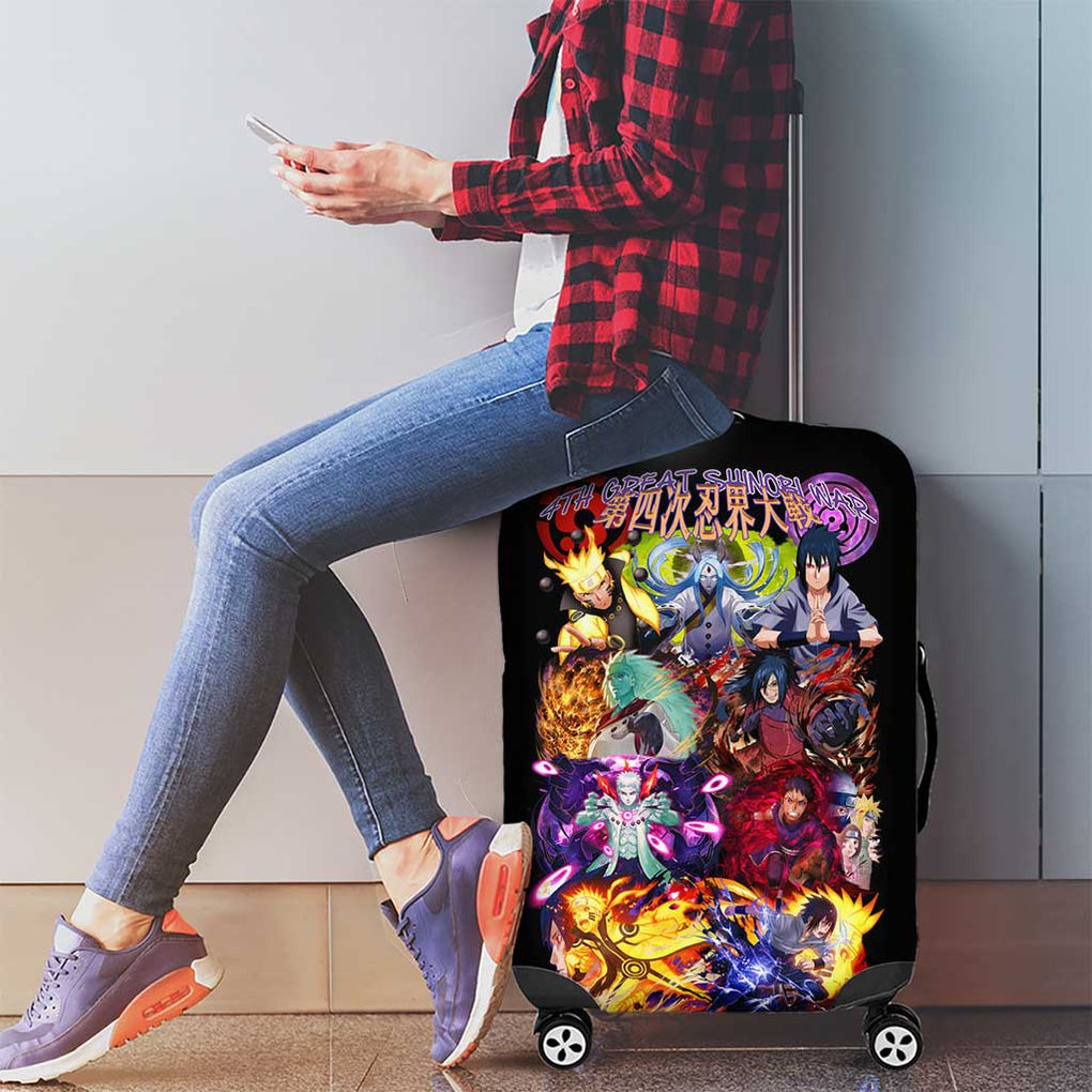 4th Great Shinobi War Naruto Shippuden Luggage Cover Japan Anime Style
