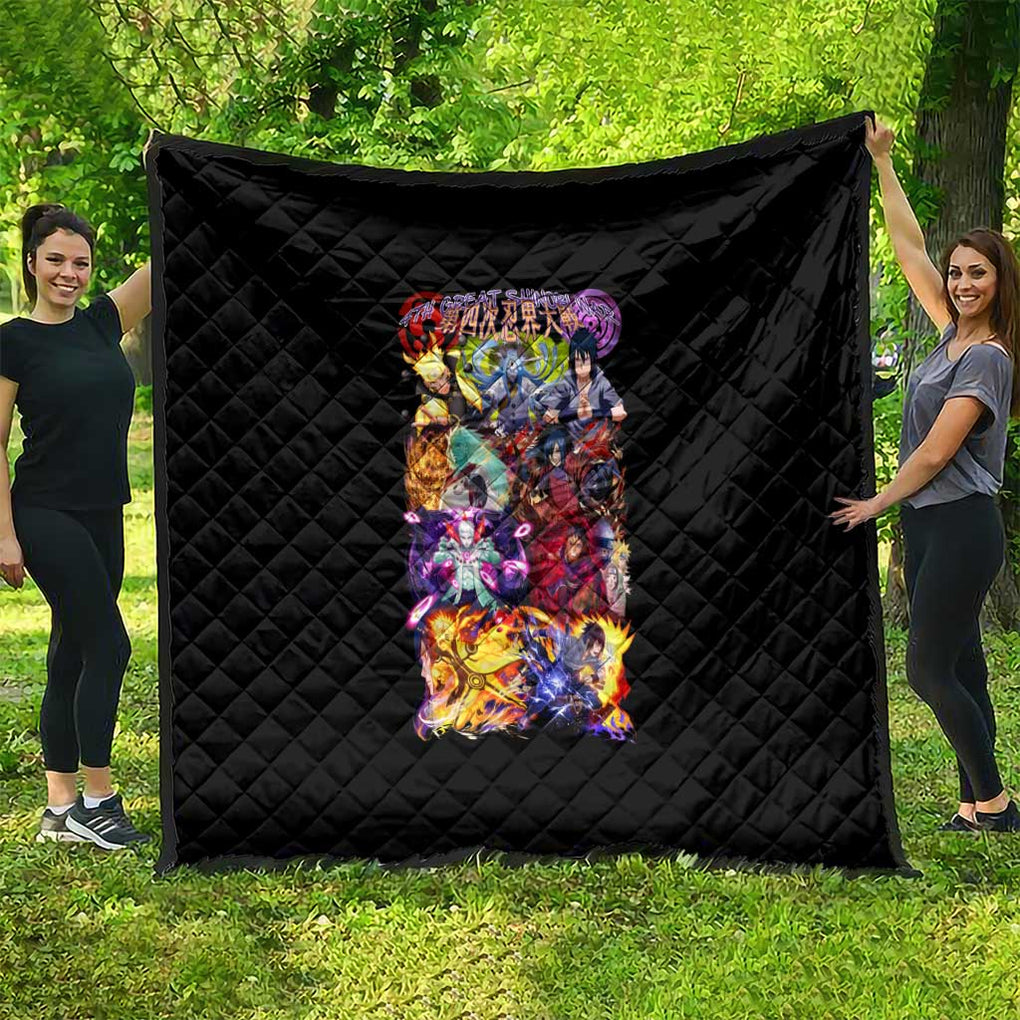 4th Great Shinobi War Naruto Shippuden Quilt Japan Anime Style