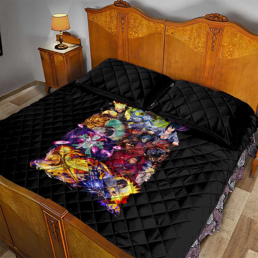 4th Great Shinobi War Naruto Shippuden Quilt Bed Set Japan Anime Style