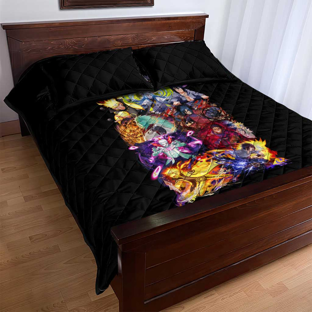 4th Great Shinobi War Naruto Shippuden Quilt Bed Set Japan Anime Style