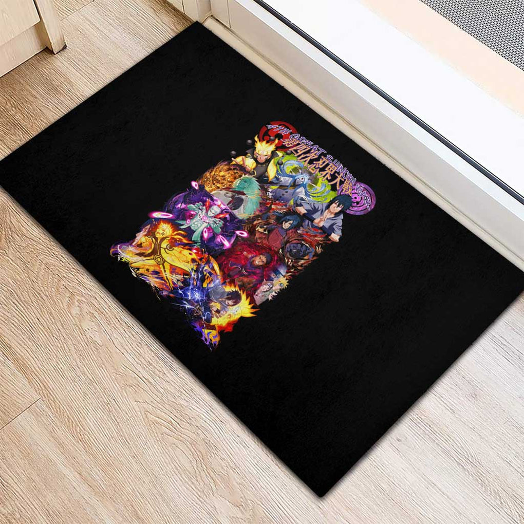 4th Great Shinobi War Naruto Shippuden Rubber Doormat Japan Anime Style