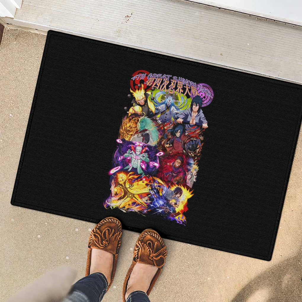 4th Great Shinobi War Naruto Shippuden Rubber Doormat Japan Anime Style