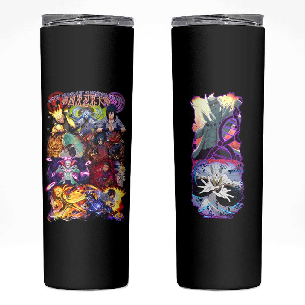 4th Great Shinobi War Naruto Shippuden Skinny Tumbler Japan Anime Style