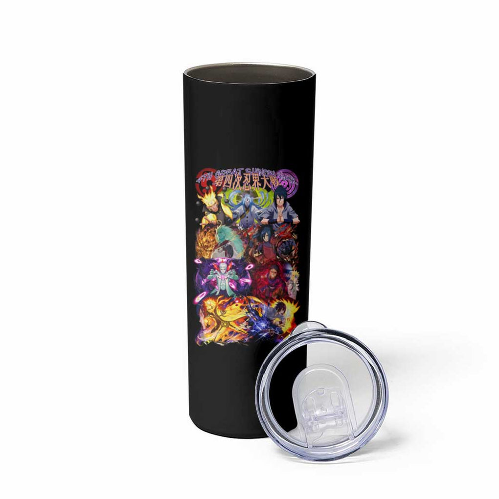 4th Great Shinobi War Naruto Shippuden Skinny Tumbler Japan Anime Style