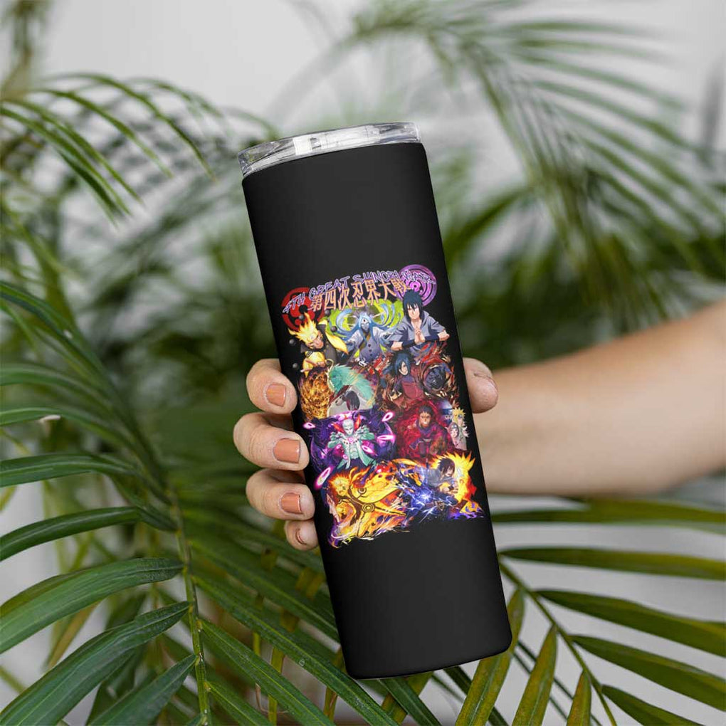 4th Great Shinobi War Naruto Shippuden Skinny Tumbler Japan Anime Style