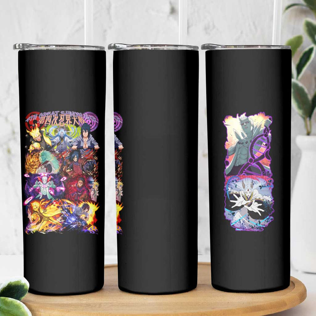 4th Great Shinobi War Naruto Shippuden Skinny Tumbler Japan Anime Style