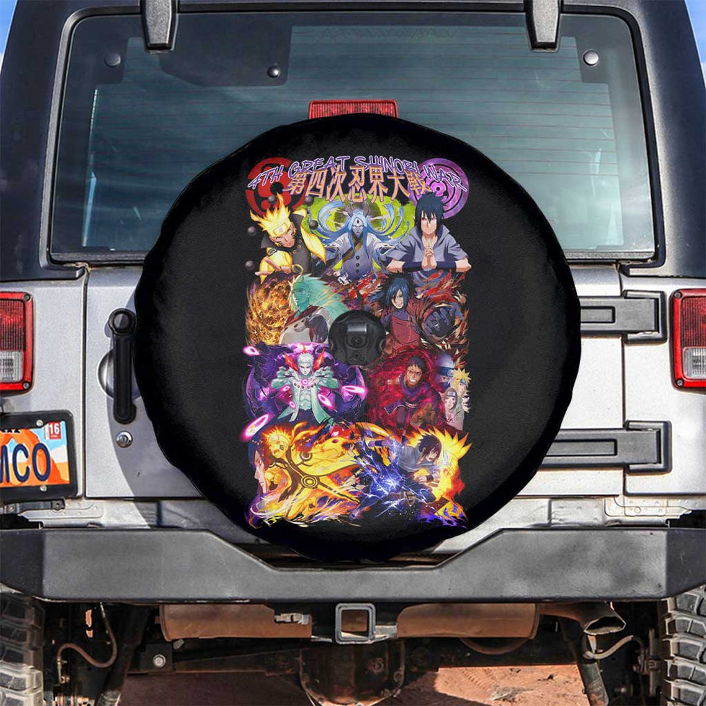 4th Great Shinobi War Naruto Shippuden Spare Tire Cover Japan Anime Style