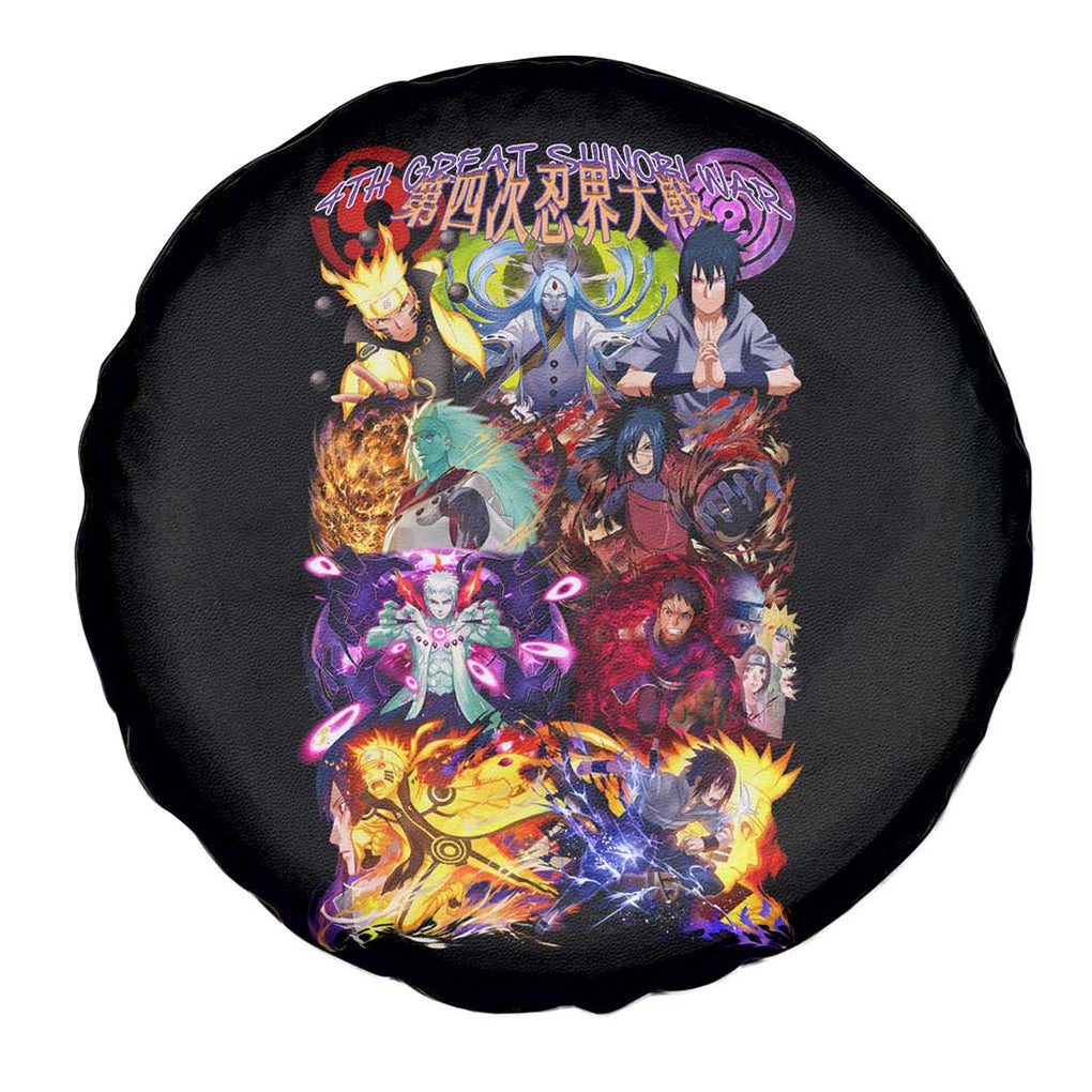 4th Great Shinobi War Naruto Shippuden Spare Tire Cover Japan Anime Style