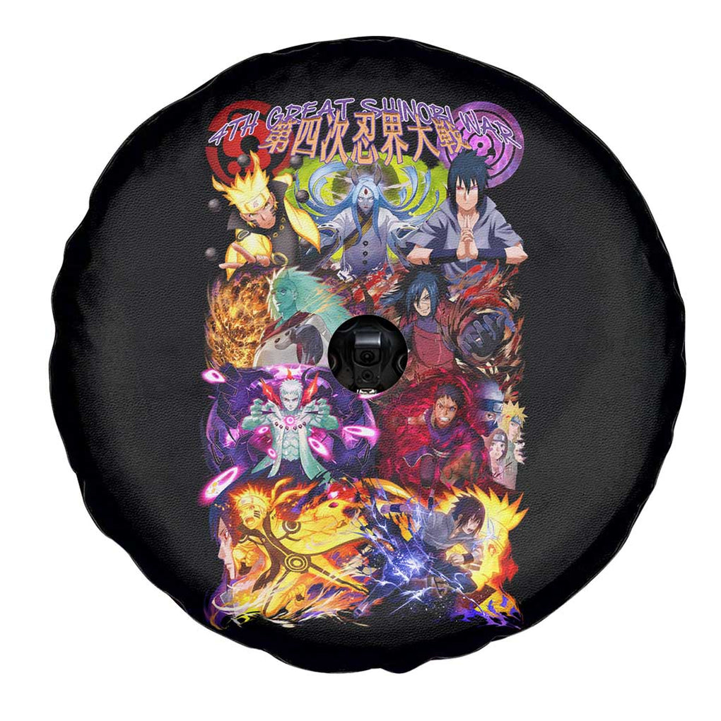 4th Great Shinobi War Naruto Shippuden Spare Tire Cover Japan Anime Style