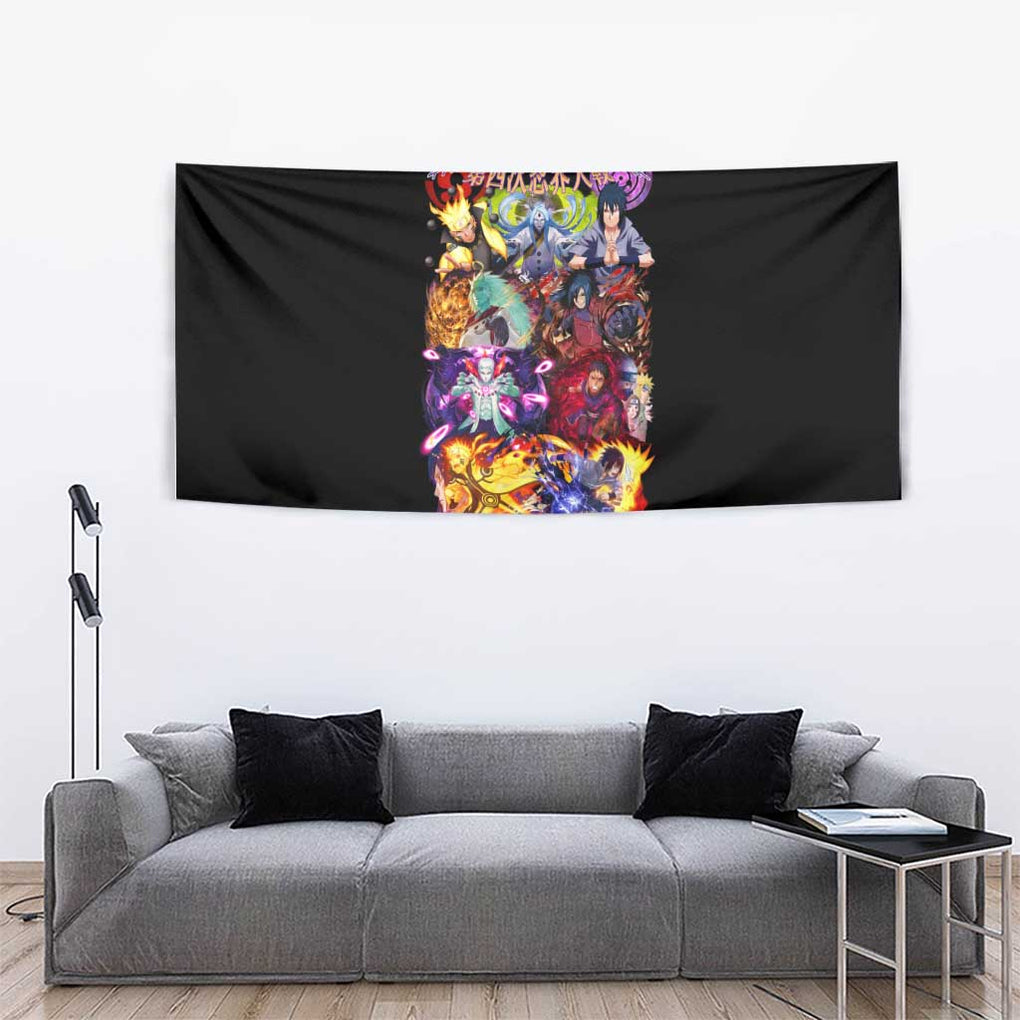 4th Great Shinobi War Naruto Shippuden Tapestry Japan Anime Style