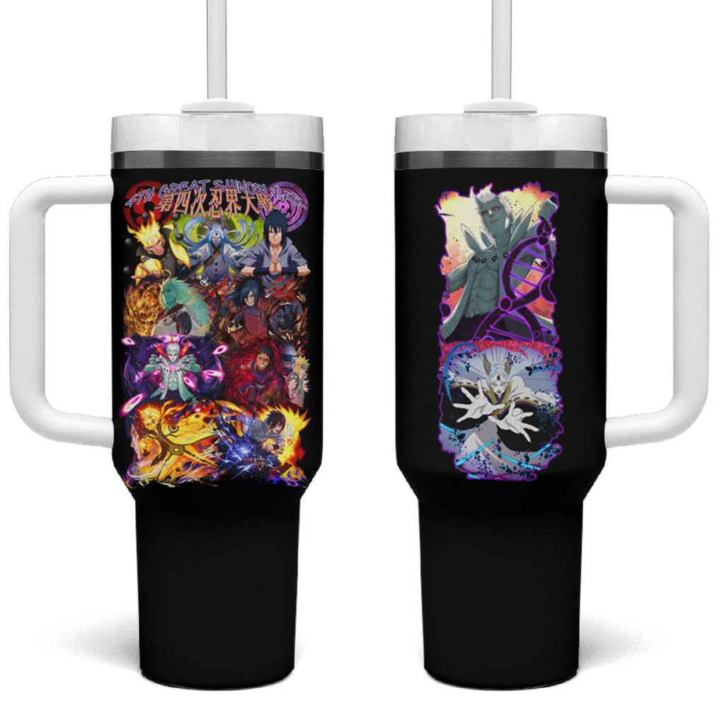 4th Great Shinobi War Naruto Shippuden Tumbler With Handle Japan Anime Style