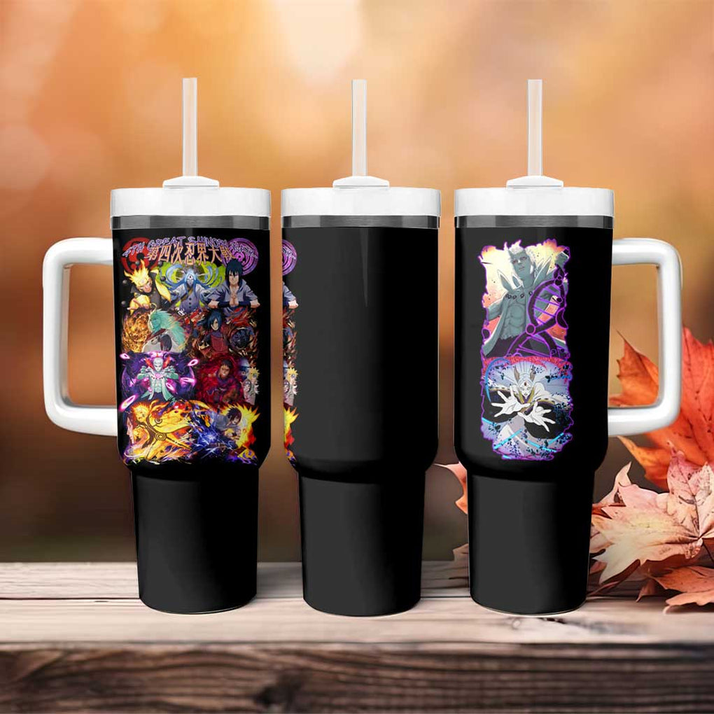 4th Great Shinobi War Naruto Shippuden Tumbler With Handle Japan Anime Style