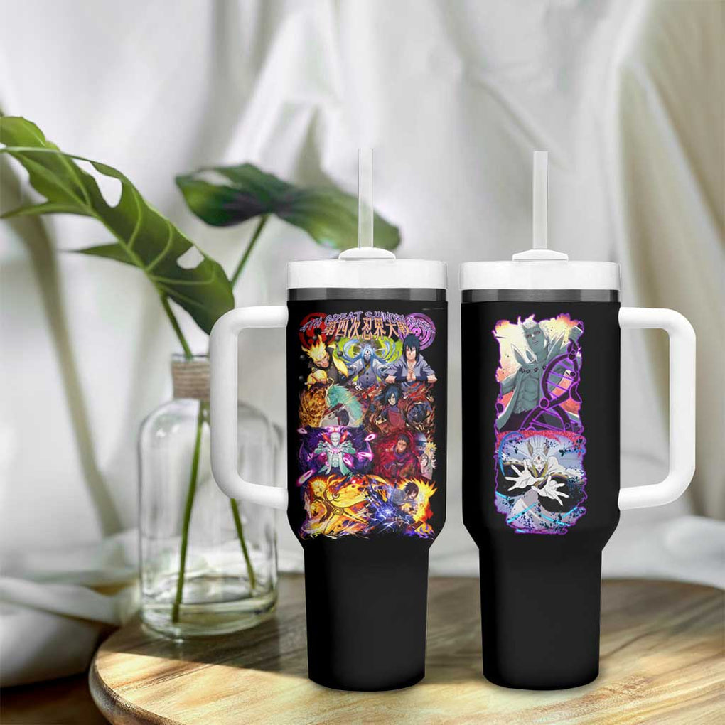 4th Great Shinobi War Naruto Shippuden Tumbler With Handle Japan Anime Style