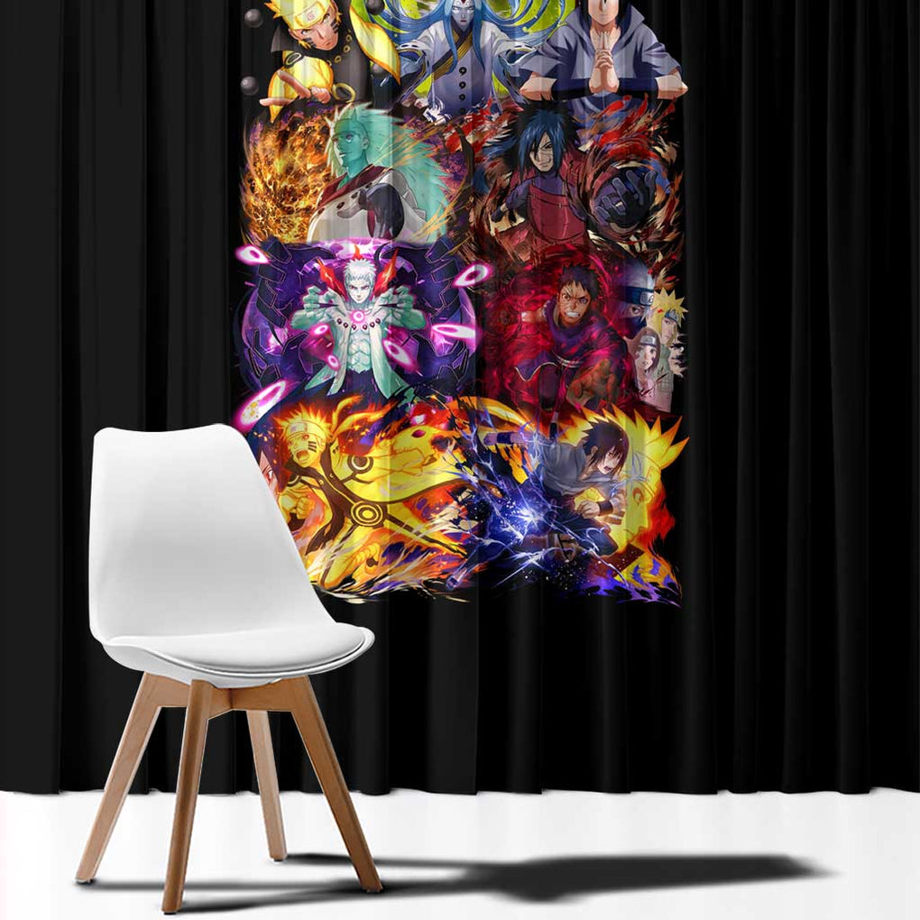 4th Great Shinobi War Naruto Shippuden Window Curtain Japan Anime Style