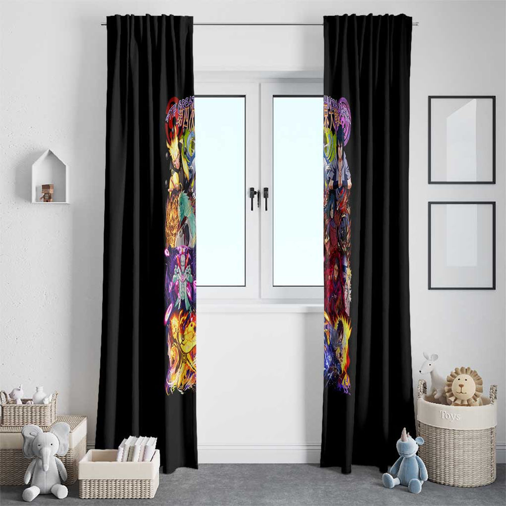 4th Great Shinobi War Naruto Shippuden Window Curtain Japan Anime Style