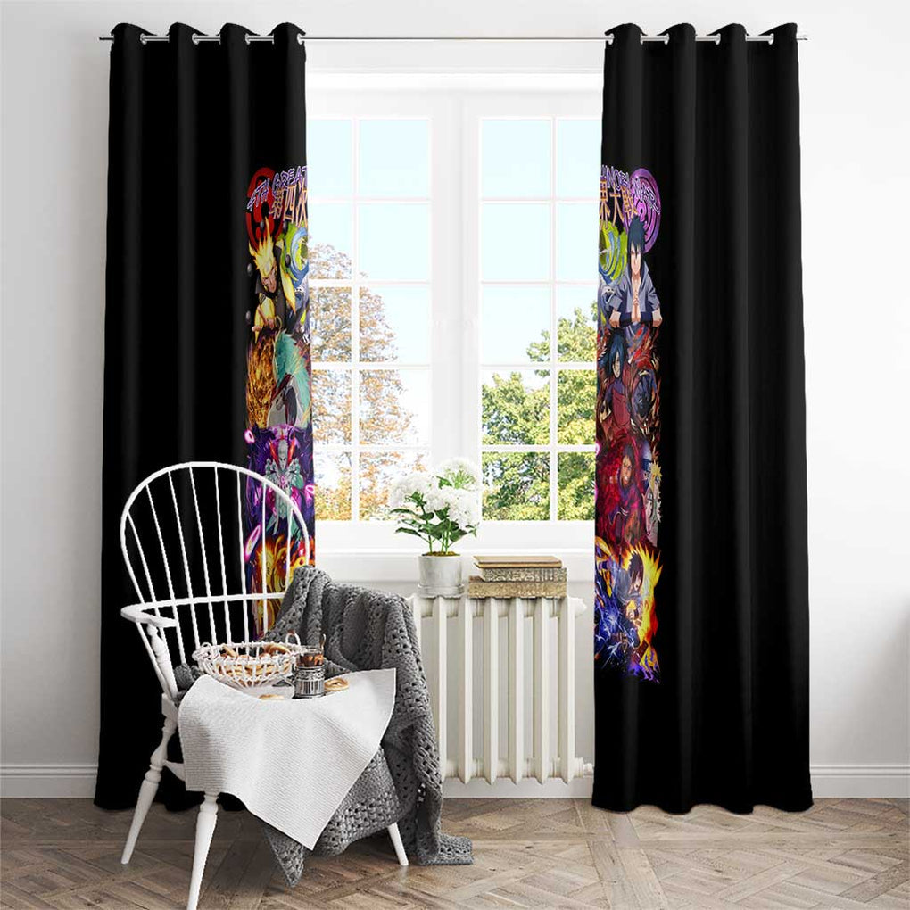 4th Great Shinobi War Naruto Shippuden Window Curtain Japan Anime Style