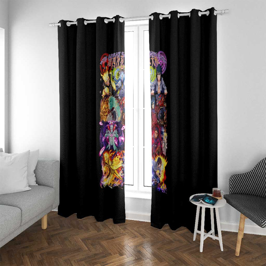 4th Great Shinobi War Naruto Shippuden Window Curtain Japan Anime Style