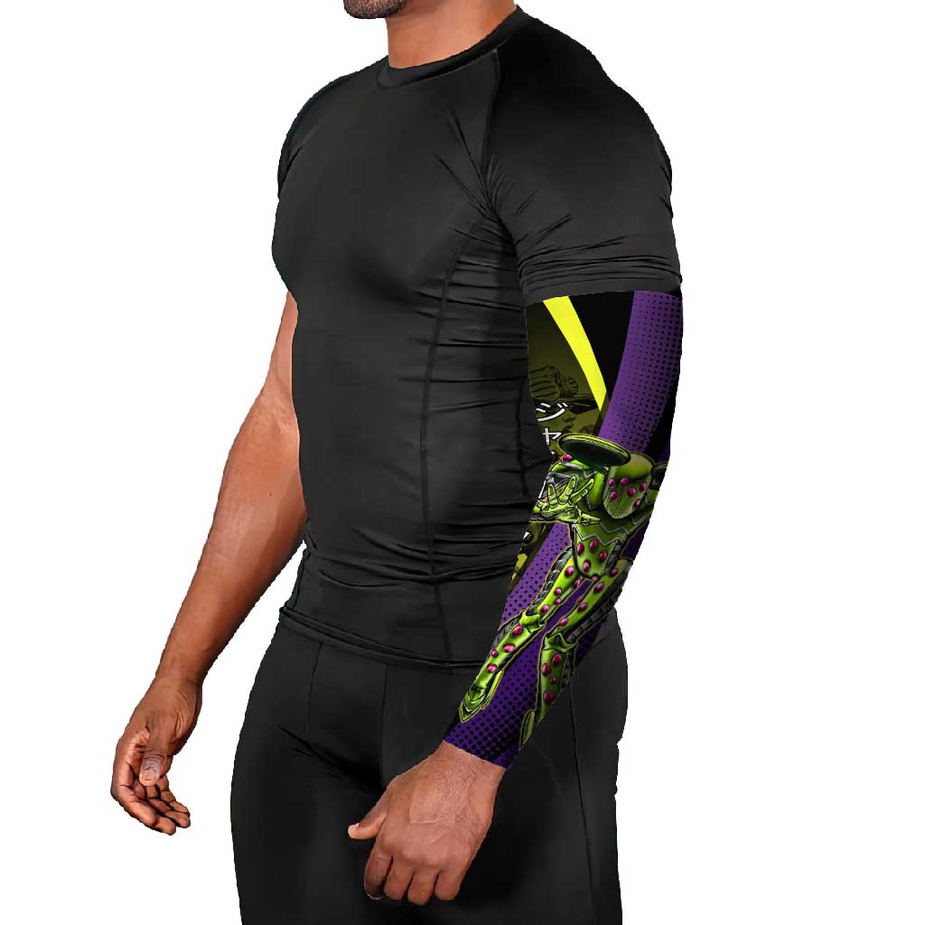 Gyro Zeppeli JoJo’s Bizarre Adventure Arm Sleeves with Spin Pose and Vibrant - The Mazicc