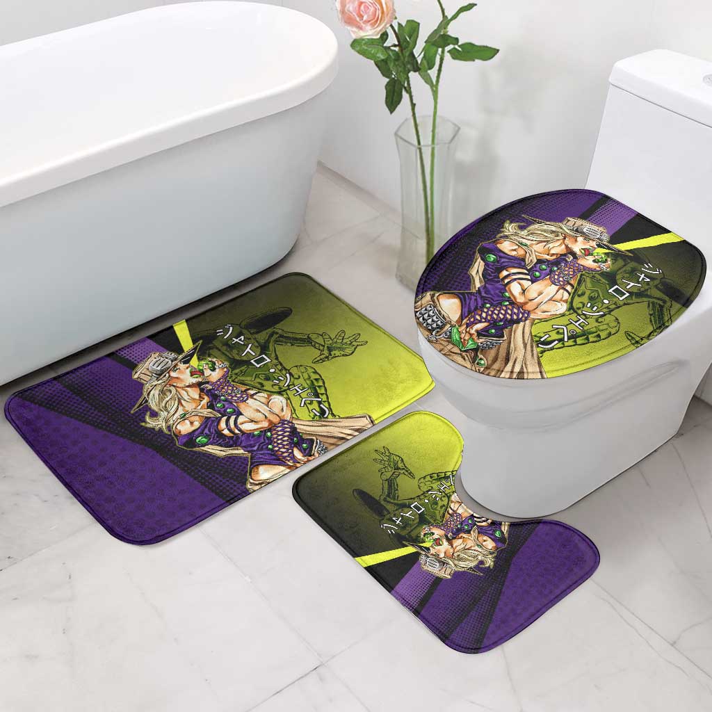 Gyro Zeppeli JoJo’s Bizarre Adventure Bathroom Set with Spin Pose and Vibrant - The Mazicc