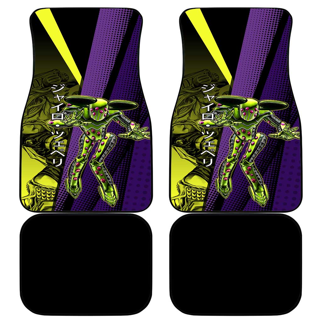 Gyro Zeppeli JoJo’s Bizarre Adventure Car Mats with Spin Pose and Vibrant - The Mazicc