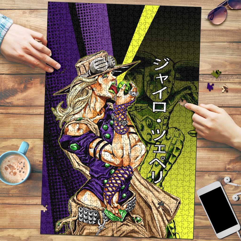 Gyro Zeppeli JoJo’s Bizarre Adventure Puzzle with Spin Pose and Vibrant - The Mazicc