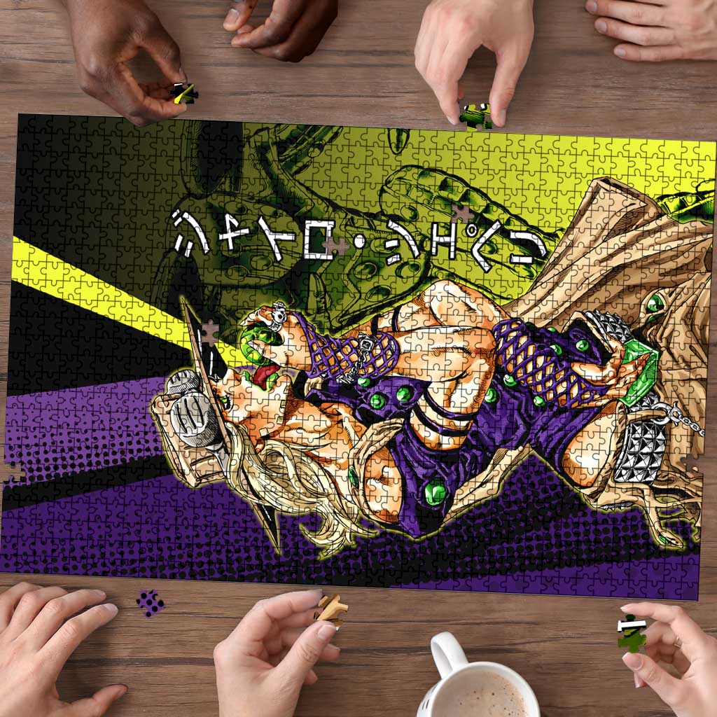 Gyro Zeppeli JoJo’s Bizarre Adventure Puzzle with Spin Pose and Vibrant - The Mazicc