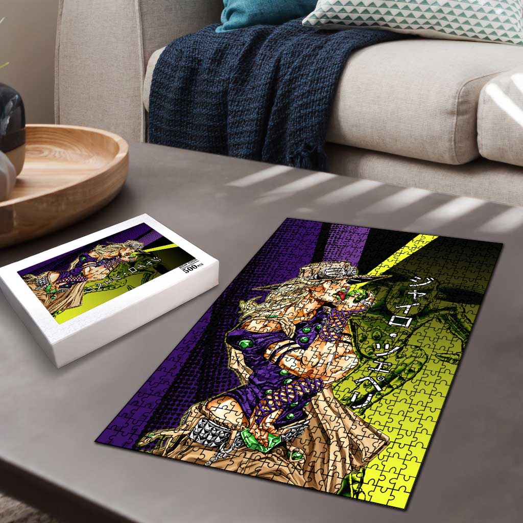 Gyro Zeppeli JoJo’s Bizarre Adventure Puzzle with Spin Pose and Vibrant - The Mazicc
