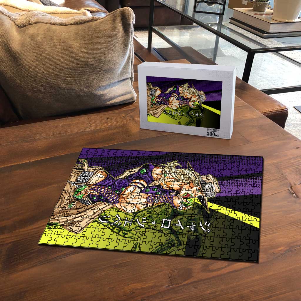 Gyro Zeppeli JoJo’s Bizarre Adventure Puzzle with Spin Pose and Vibrant - The Mazicc