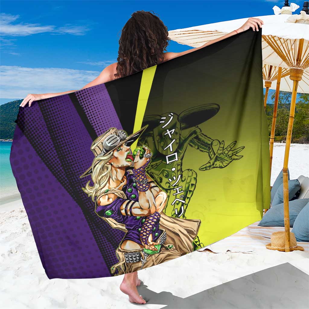 Gyro Zeppeli JoJo’s Bizarre Adventure Sarong with Spin Pose and Vibrant - The Mazicc