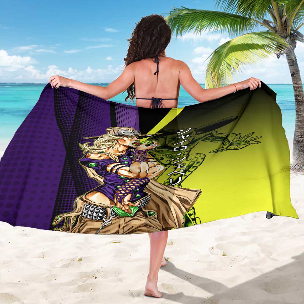 Gyro Zeppeli JoJo’s Bizarre Adventure Sarong with Spin Pose and Vibrant - The Mazicc